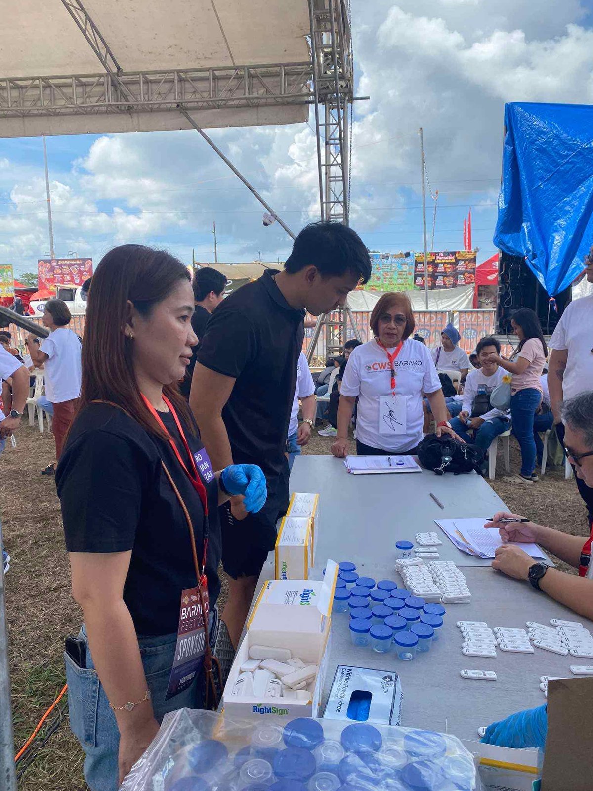 Rojanzar Pharmacy staff with event partners at Barako Fest 2025